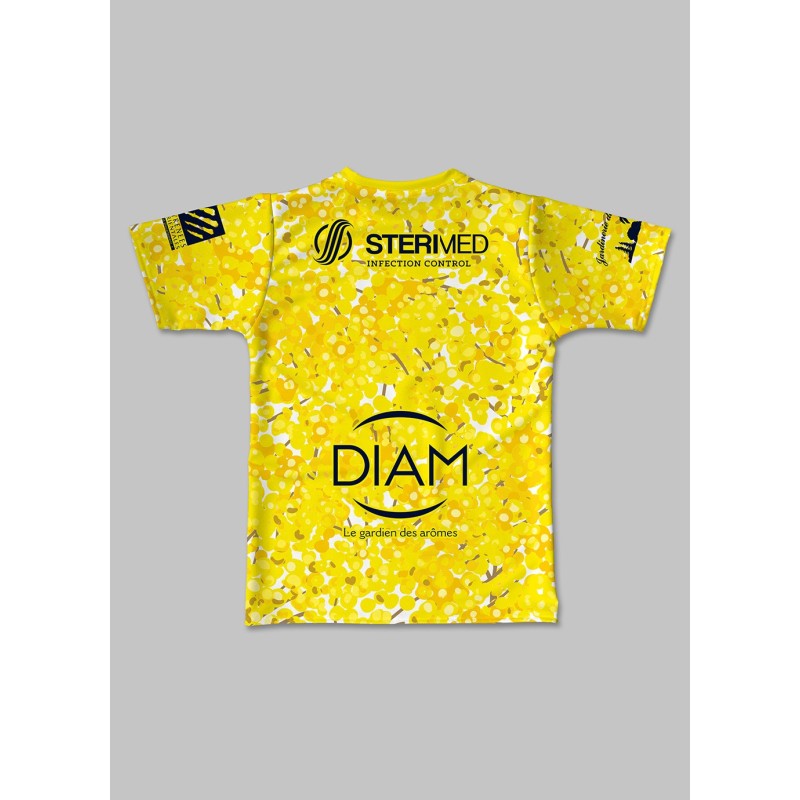 Maillot réplica Céret Sportif 2020-2021 Jaune mimosas dos