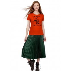 T-shirt femme Ocriers du Pays d'Apt orange - Classique