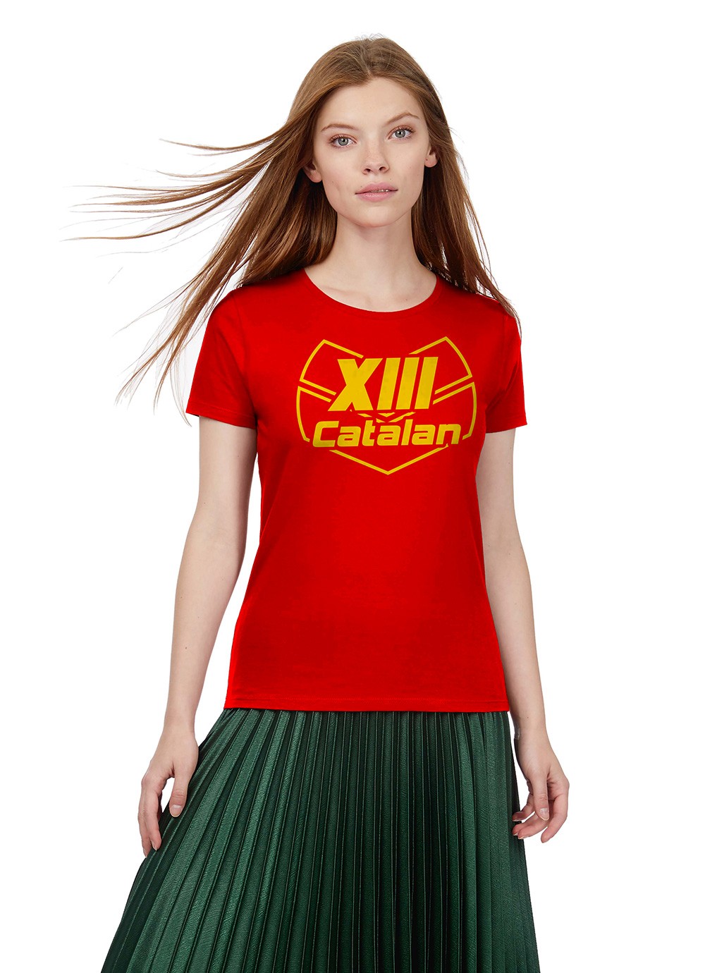 T-shirt femme XIII Catalan - Big Blaz Jaune