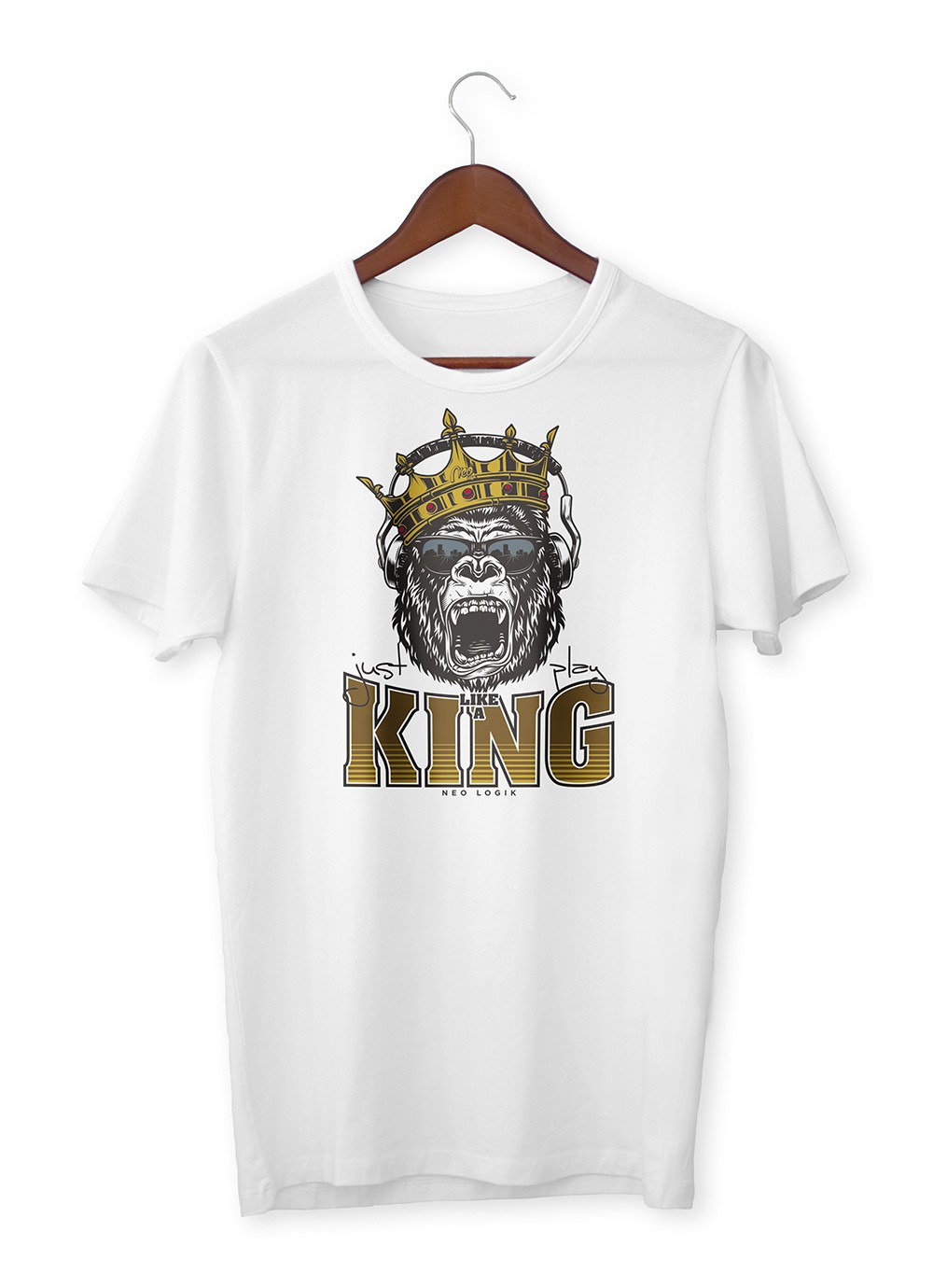 T-shirt homme Néo Logik blanc - Like a King