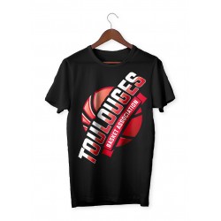T-shirt homme Toulouges Basket Association noir - Full Blaz
