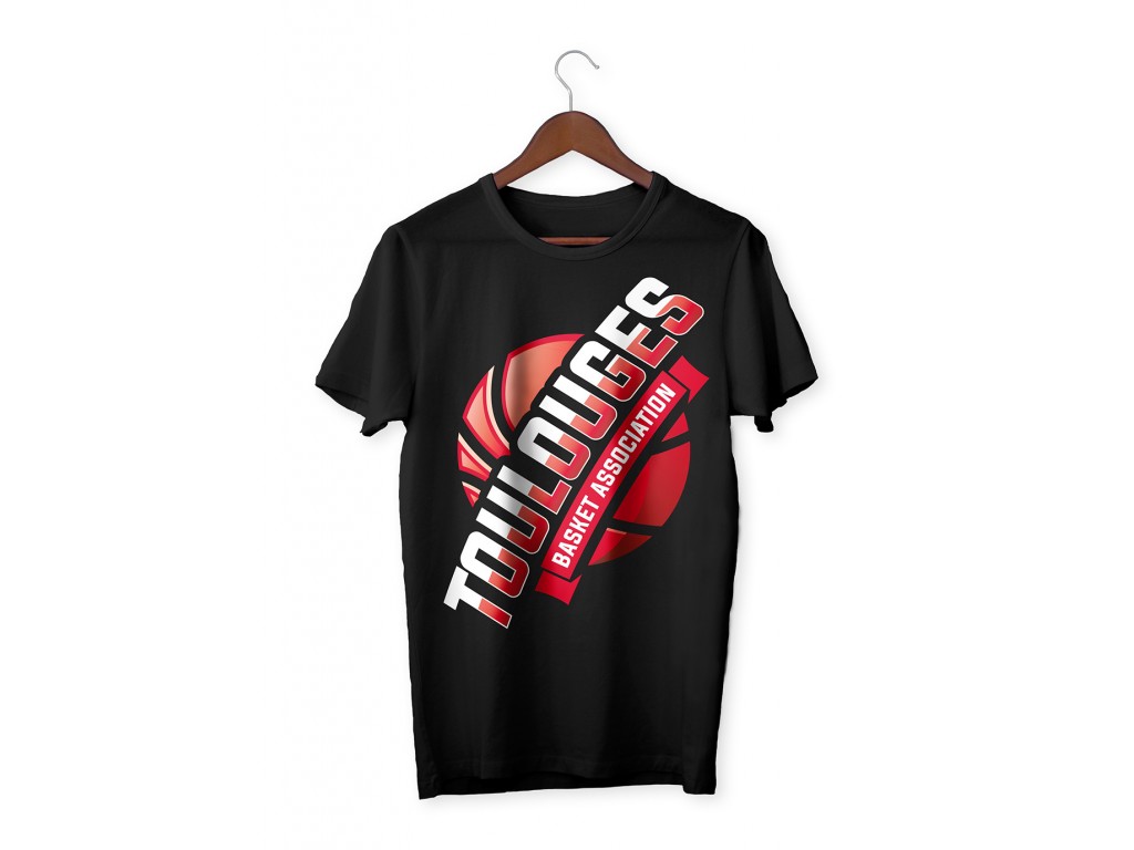 T-shirt homme Toulouges Basket Association noir - Full Blaz