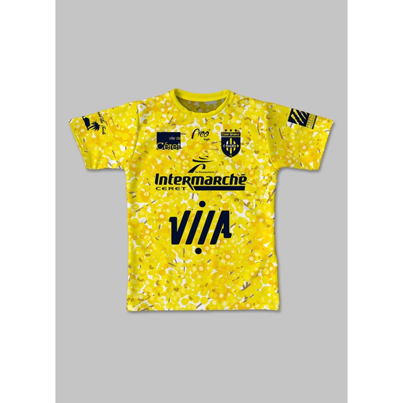 Maillot réplica Céret Sportif 2020-2021 Jaune mimosas face Maillot réplica Céret Sportif 2020-2021 Jaune mimosas face