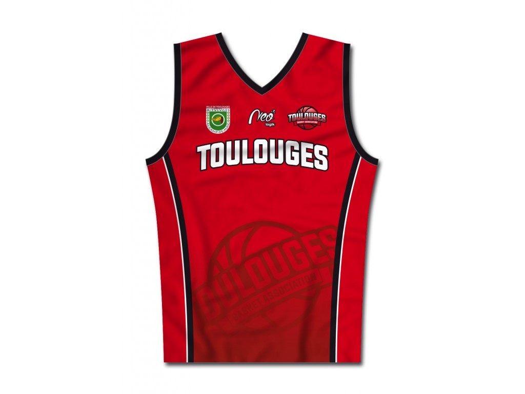 Débardeur basket enfant Toulouges Basket Association 2020-2021 face
