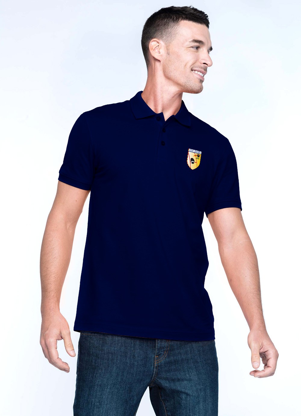 Polo homme COC Rugby marine