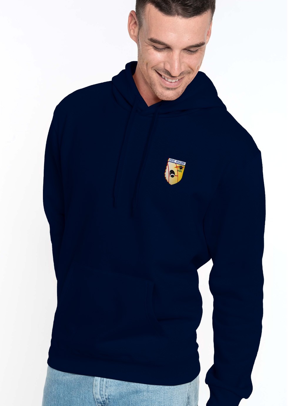 Sweat capuche homme COC Rugby marine
