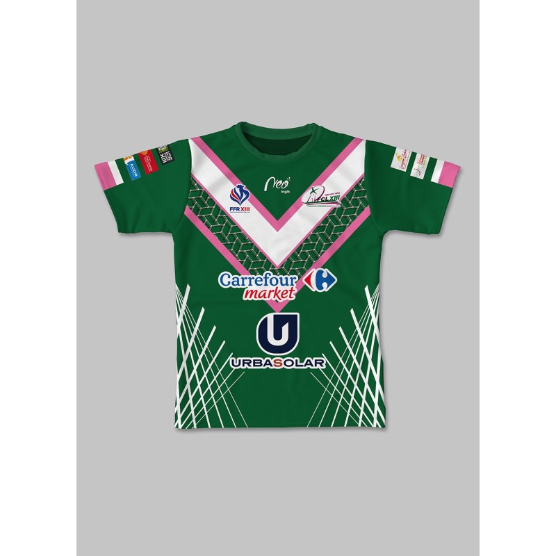 Maillot réplica FC Lézignan Elite 1 2022-2023 face Maillot réplica FC Lézignan Elite 1 2022-2023 face