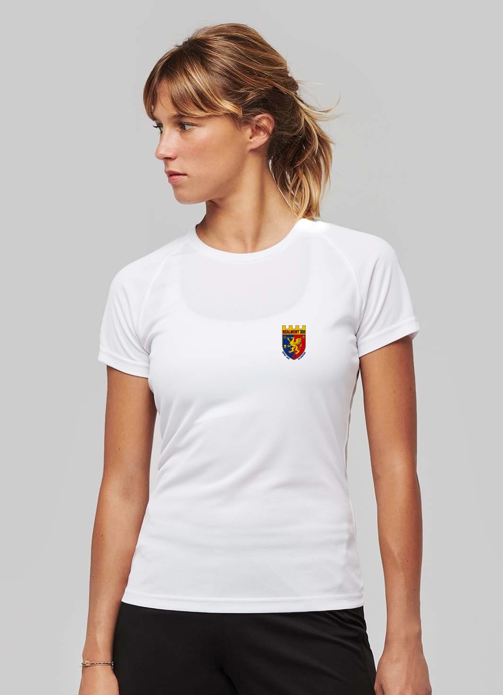 Tshirt sport femme Realmont XIII blanc