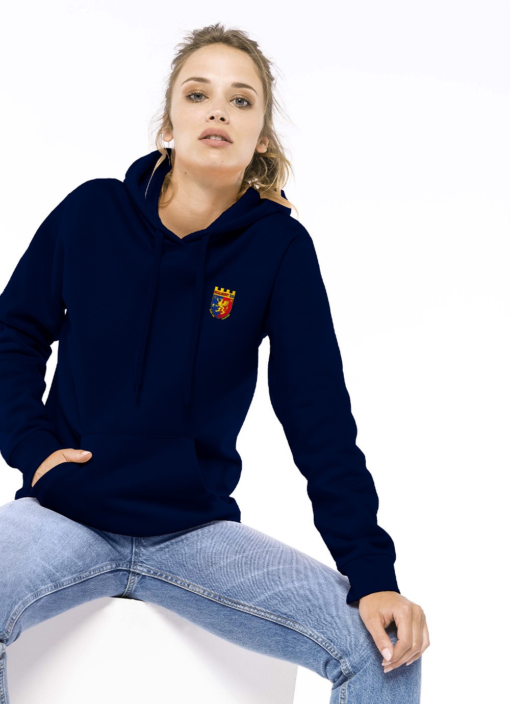 Sweat capuche femme Realmont XIII marine
