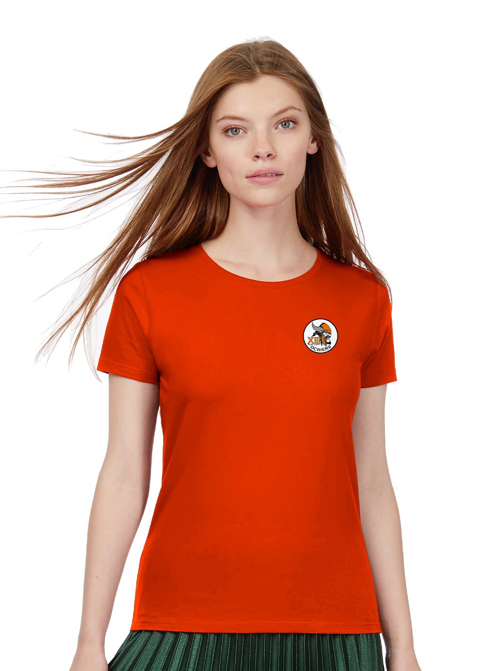 T-shirt femme Ocriers du Pays d'Apt orange