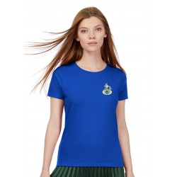 T-shirt femme Carl Entraigues XIII bleu roi