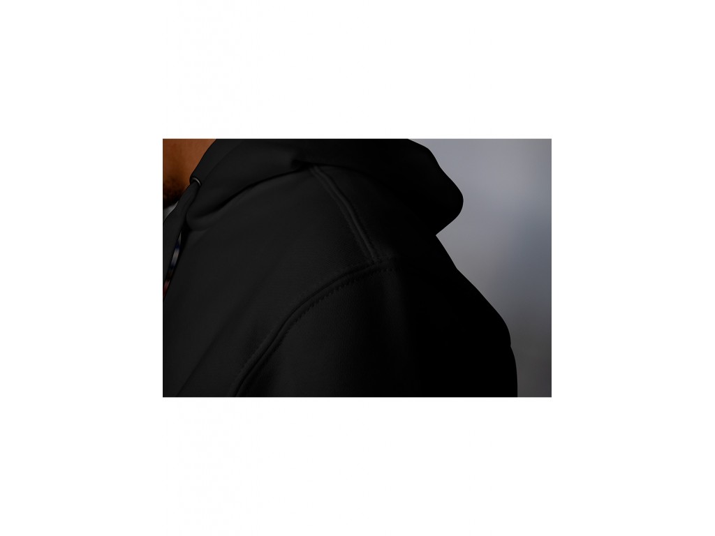 Sweatshirt capuche unisexe Elements Mutha dark grey détails
