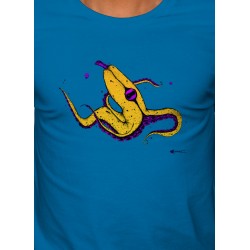 Tshirt homme tropical blue Emilance Banana Bolt couleur zoom